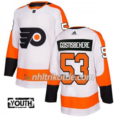 Philadelphia Flyers Trikot Shayne Gostisbehere 53 Adidas 2017-2018 Weiß Authentic - Kinder